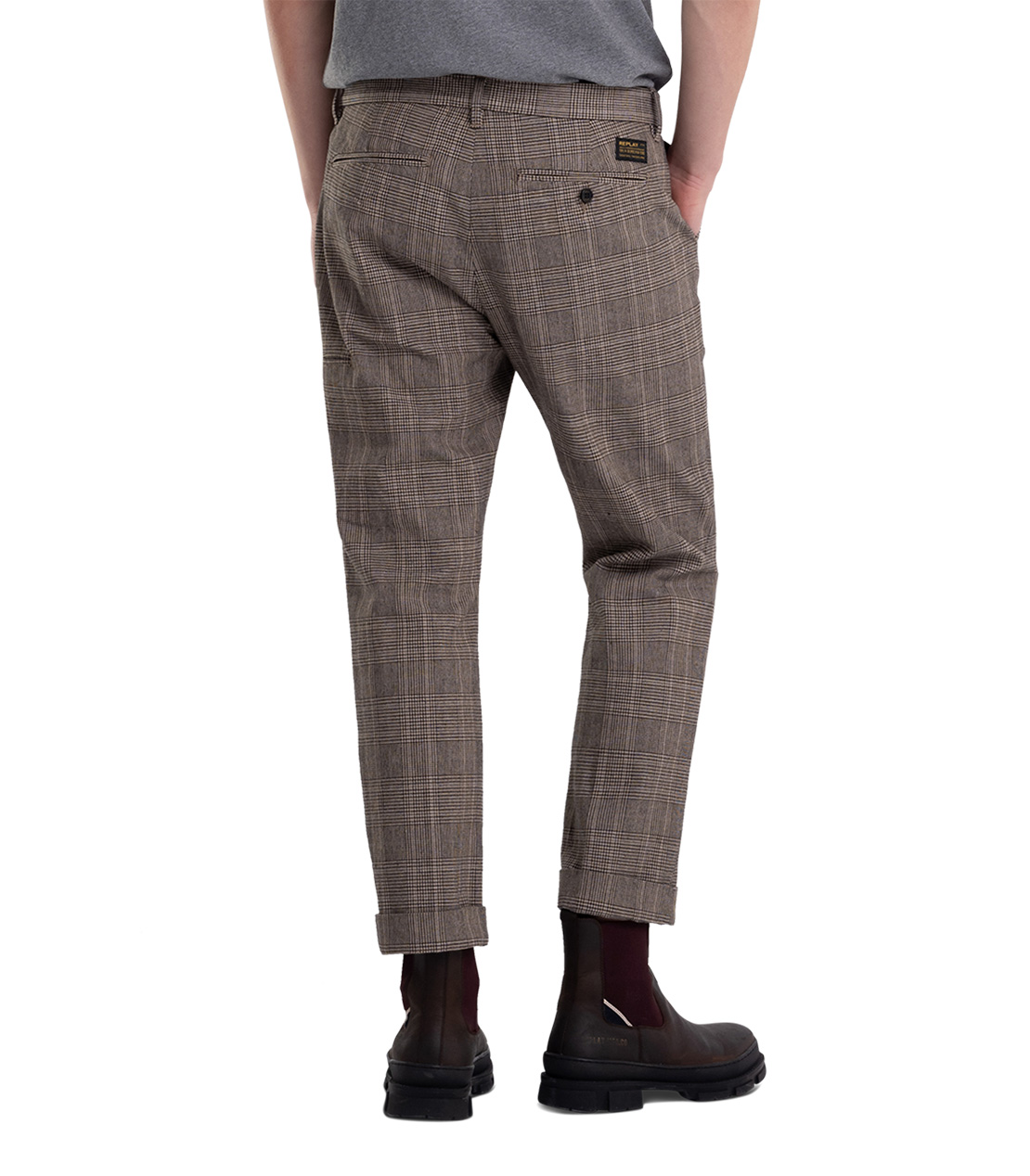 アーミーテーラリング チェックコンフォートパンツ 詳細画像 ブラウン系 2